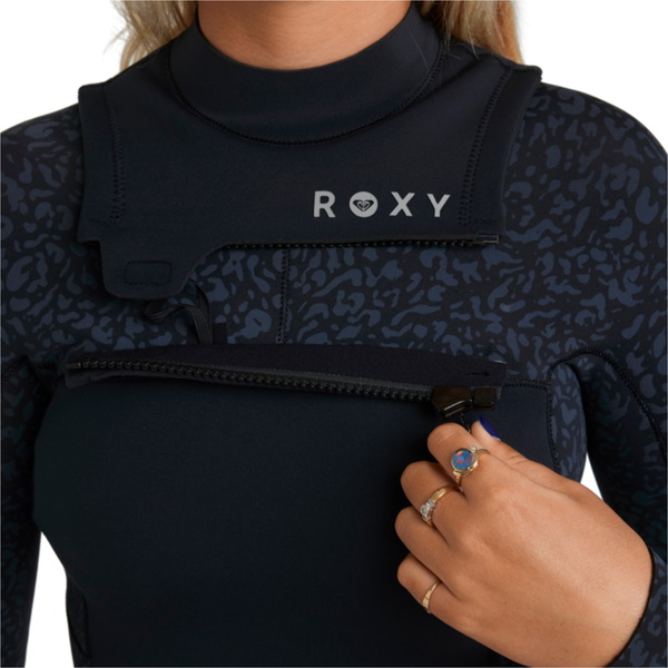 2025 Roxy Womens Swell Natural 3/2mm Chest Zip Wetsuit 26BW213508 - Animal Print